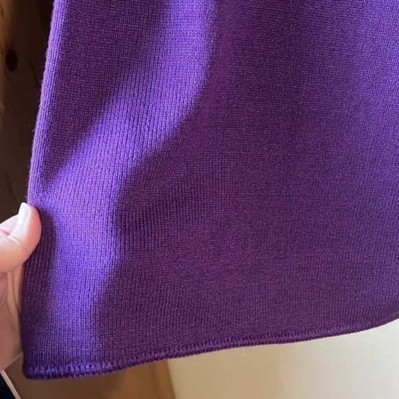 ❤️FINAL SALE❤️ Vintage/Retro USA Union-Made Royal Purple Knit Stretch Skirt - Picture 2 of 8